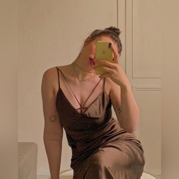 NWT, NISSE Limited Edition Dunes 100% Silk Maxi Dress - Picture 5 of 16